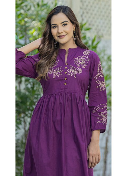 Naisha K 245 Vol 2 Cotton Embroidered Fancy Frock Wholesale Online